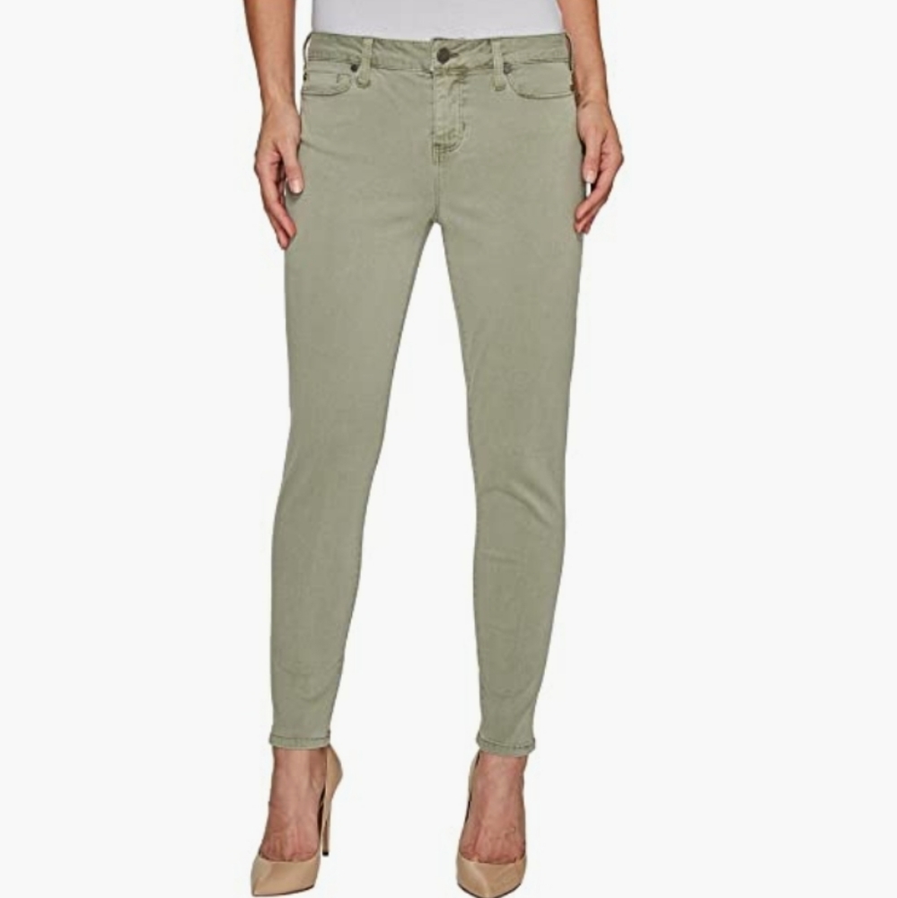 Liverpool Jeans Company Olive Green Ankle Skinny Jeans
